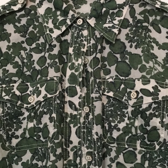 Tory Burch button down shirt size 4 Preowned - Picture 3 of 6